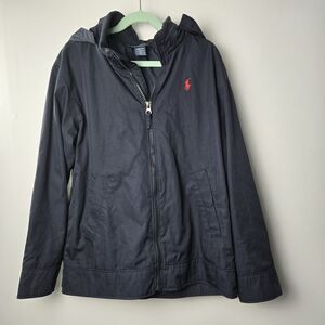 Polo by Ralph Lauren Dark Blue Kids coat with Red Logo